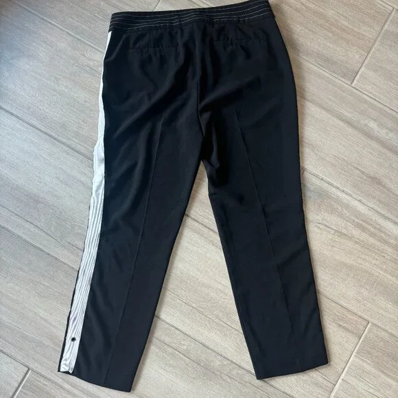 Belle Vere Black Dress Pants w/ White Side Stripe – Women’s Size 8 - Picture 7 of 7